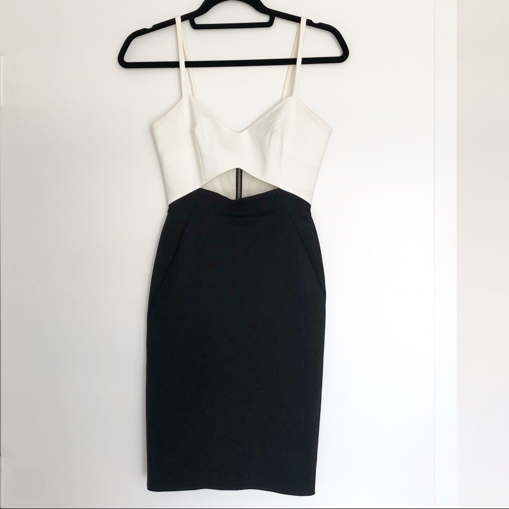 Beautiful French Connection white and black dress